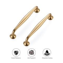 10 Pack 5 Inch Champagne Bronze Kitchen Cabinet Handles Solid Alloy Cabinet P…