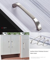 Door Knob Zinc Alloy Metal Polished Chrome Cabinet Handle For Door Leaf & Drawer