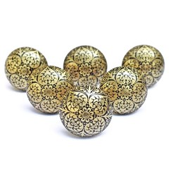 Moroccan Brass Cabinet Drawer Knobs Round Vintage Brass Knobs for Dresser Doo…