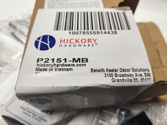 9 pcs of Hickory Hardware P2151-MB Drawer Pulls / Knobs Matte Black Finish