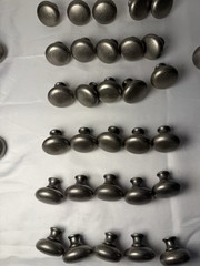 Set of 54 Amerock Antique Metal Cabinet Knobs Round