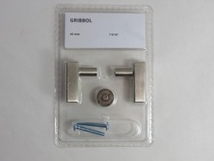 IKEA GRIBBOL Cabinet Knob in Silver, 40mm / 1-9/16”, 204.963.25