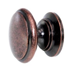 Amerock Hint of Heritage Weathered Copper 1 1/4″ Round Cabinet Knob BP1466-WC