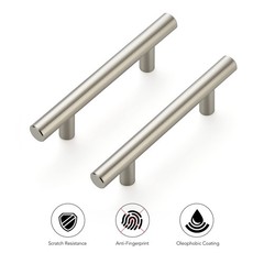 Ravinte 6 Pack 5 inch Satin Nickel 5” Length(3” Hole Center),
