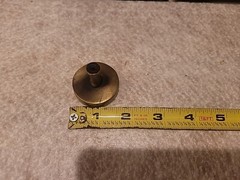 Colonial Bronze Company Round Cabinet Knobs– Antique Brushed Brass Finish