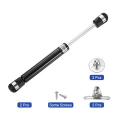 8 Inch 100N/22.5lb Gas Shock Strut Lift Support, (Black, Set of 2)
