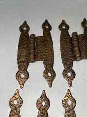 (4) Amerock Hinge Hammered Antique Copper Finish Hinge Offset Vintage – Lot of 4
