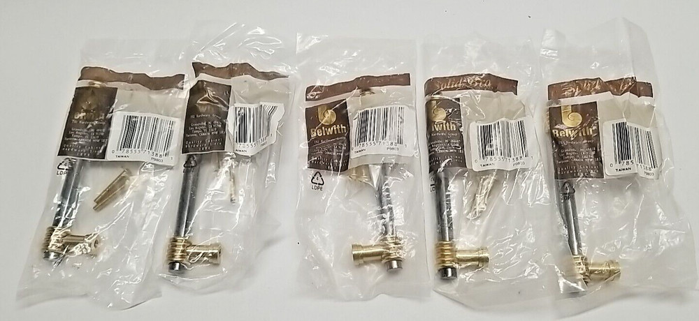 Belwith P9803 Keeler Milan Polished Brass Black Nickel Drawer Pull Handle 5pk