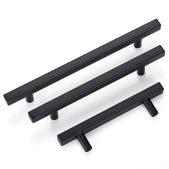 Cabinet Handles T Bar Kitchen Drawer Cupboard Cabinet Pulls Knobs Hardware Black