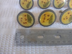 Set 8 Vintage Antigue Floral Brass Drawer Knobs Cabinet Pulls –