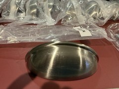 6 Pack 3 Inch Hole Centers Cabinet Bin Cup Drawer Pulls Brushed Satin Nickel