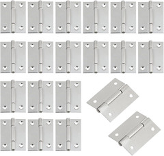 MY MIRONEY 20PCS Stainless Steel Folding Hinges 2 Inch Cabinet Door Hinge Home F