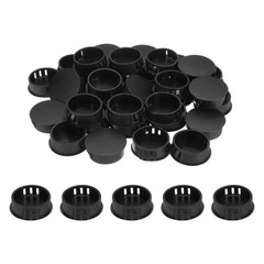 50pcs Nylon Hole Plugs,1-1/9″ Round Drill Screw Hole Plugs Covers, Black