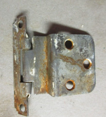 Stair Stepped Art Deco 3/8″ Inset Cabinet Door Hinge Semi Concealed Antique 1920
