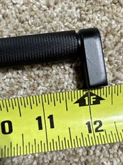 Sumner Street Home Hardware Black Kent Knurled 12″ Matte Black Cabinet Bar Pull