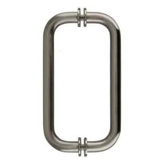 CRL 8″ Brushed Satin Chrome Tubular Back-to-Back Pull Hand BM8X8BSC BM Series