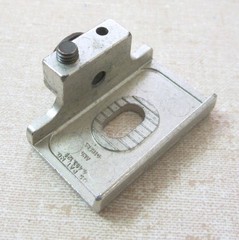 Grass Austria 830-13 Nickel Mounting Base Plate (for 830 & 850 hinges)