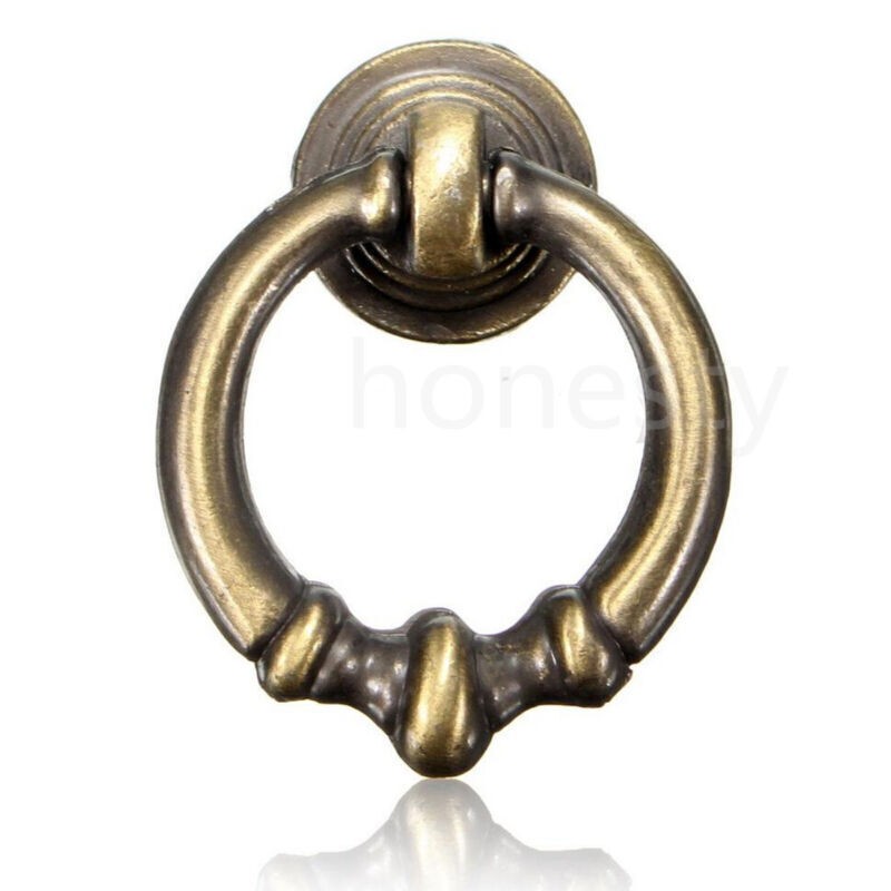 1x Vintage Pull Handle Draw Ring for Door Cabinet Drawer Cupboard Wardrobe