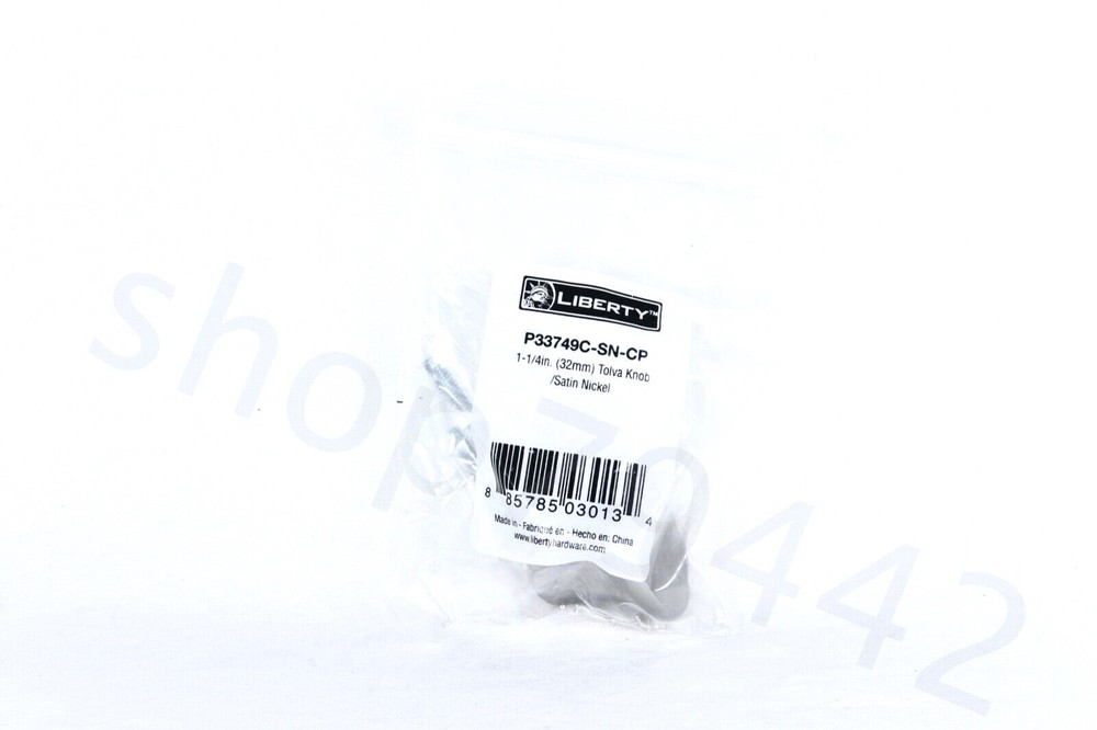 LIBERTY Drawer Pull Tolva Knob P33749C-SN-CP Satin Nickel 1-1/4″ 32mm Sealed NEW