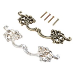 European Antique Kitchen Cabinet Knob Door Handle Drawer Dresser Pull 2 Color