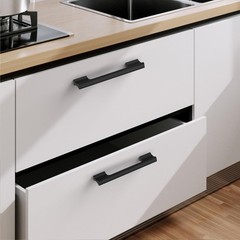 10 PCS Matte Black Cabinet Pulls 3.75 Inch Kitchen Drawer Hardware Handles