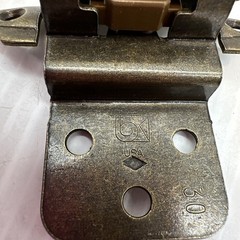 Face Mount Burnished Brass 3/8″ Inset Hinges Self-Closing Set Of 4 {128}