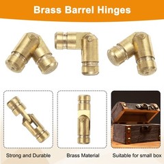 50Pcs Invisible Barrel Hinges, 4x15mm Brass Concealed Hinge, Gold US Stock