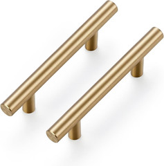 Cabinet Handles,5″ Length,3″ Hole Center,Champagne Bronze,55 Pack | Stainless St