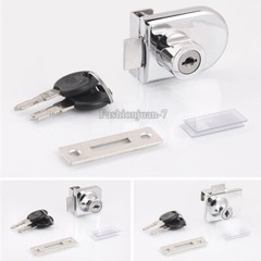 NEW 8PCS Zinc Alloy Glass Cabinet Lock Jewelry Display Counter Cabinet Door Lock