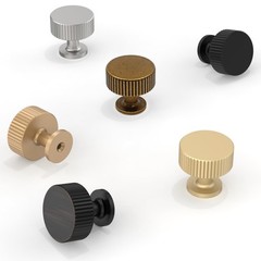 Asimerdeco 10 Pack Champagne Bronze Cabinet Knobs 1-1/10 Inch(28mm) Single Ho…