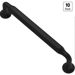 Alzassbg 10 Pack Matt Black Cabinet Handles, 7-1/2 Inch(192mm) Hole Center Pulls