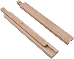Wooden Drawer Slides 40cm Classic Wood Center Guide Track 15-3/4”