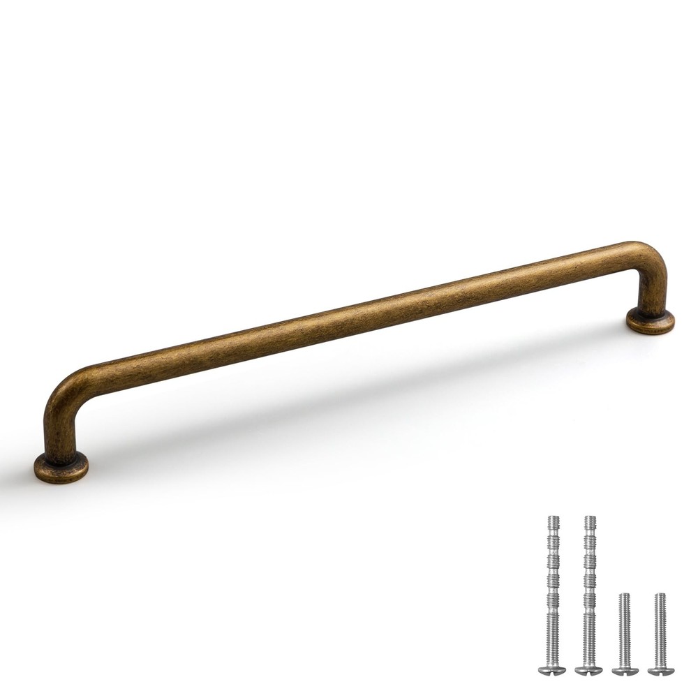 10 Pack Antique Brass Kitchen Cabinet pulls 7.5 Inch(192mm) Hole Center Solid…