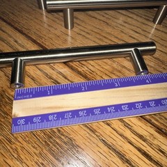 3 Polished Chrome Drawer/Door Pulls Cabinet Handles Used 5.25 Inch Wide