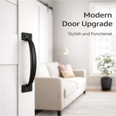 IEORAIL 2 Pack Gate Pull Door Handle, 5-3/4 Inch Black Zinc Alloy Heavy Duty …