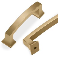 10 Pack 3 Inch(76mm) Hole Center Champagne Bronze Modern Cabinet Pulls Solid …