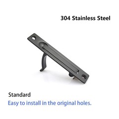 Pocket Door Privacy Lock Flush Handles Square Matte Black Fits 13/823/16