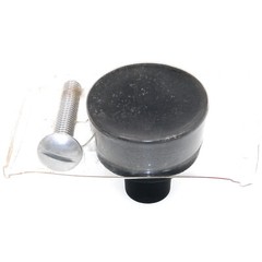 Vintage Washington Stellar Satin Black 1″ Round Cabinet Knob 1231-19