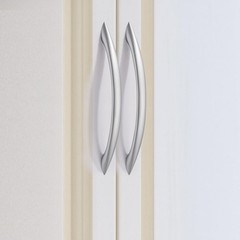Cabinet Handles 5 Inch Brushed Nickel Curved Drawer Pulls, 30 Pack
