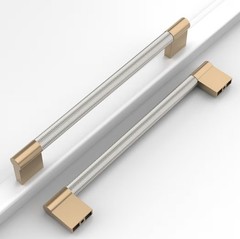 10 Pack 7.5″ Hole Centers Champagne & Nickel Cabinet Handles Drawer Pulls