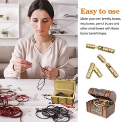 50Pcs Invisible Brass Barrel Hinges, Brass Concealed Hinge, Small Barrel Hing…