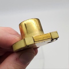 Illinois Cabinet Lock Dead Bolt 3/4″L x 7/8″ Cyl D5045 Brass Keyed Different