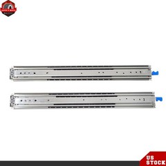 1 Pair 26 Inch Locking Drawer Slides Full Extension & Lock 500 lbs Load Capacity