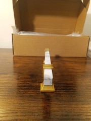 Haliwu 7 Pk White Marble Grain Cabinet Pulls Gold Handles 2 Tone Square Hardware