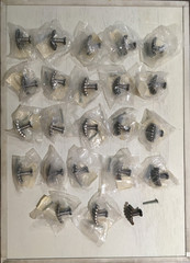 Lot of 23 Mission Style Cabinet Knobs Dark Bronze Black Kitchen Hardware Bulk