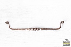 Cast Iron Bail Pull with Mounts, 12-7/8″ Wide, 11″ On-Center Span, Turned Detail