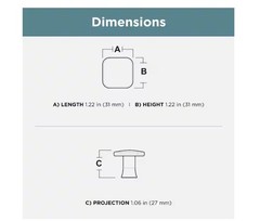 Liberty P26803C-SN 1 1/8″ Satin Nickel Lindley Cabinet Drawer Knob 10 Pack