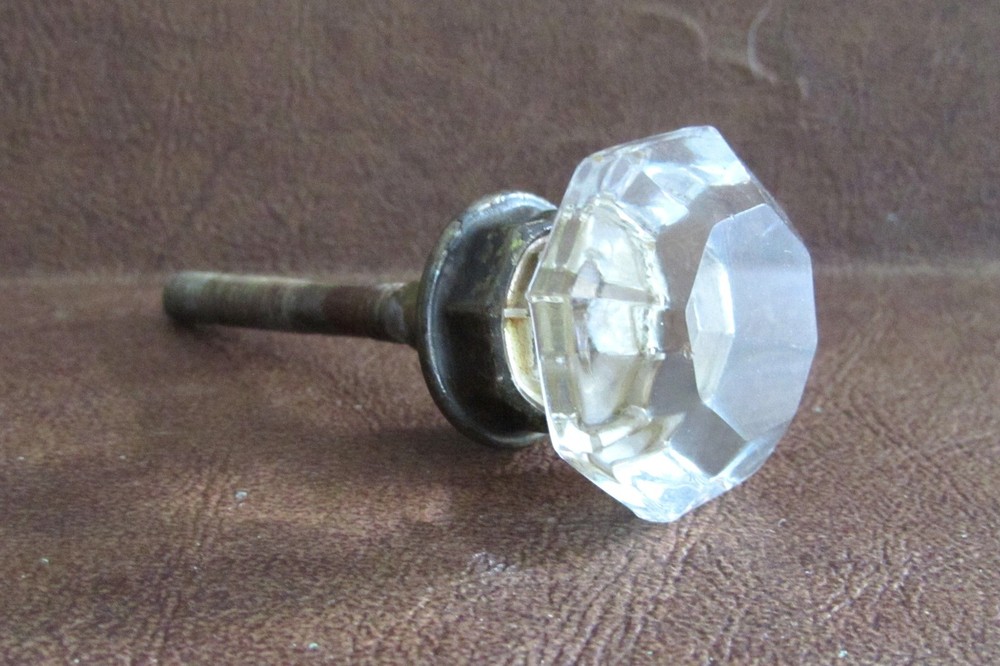 3.5″ Antique Faceted Clear Glass Furniture Hardware Dresser Cabinet Door Knob