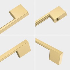 10 Pack Brushed Gold Cabinet Pulls 7.5 Inch Gold Kitchen Cabinet Handles, Cab…