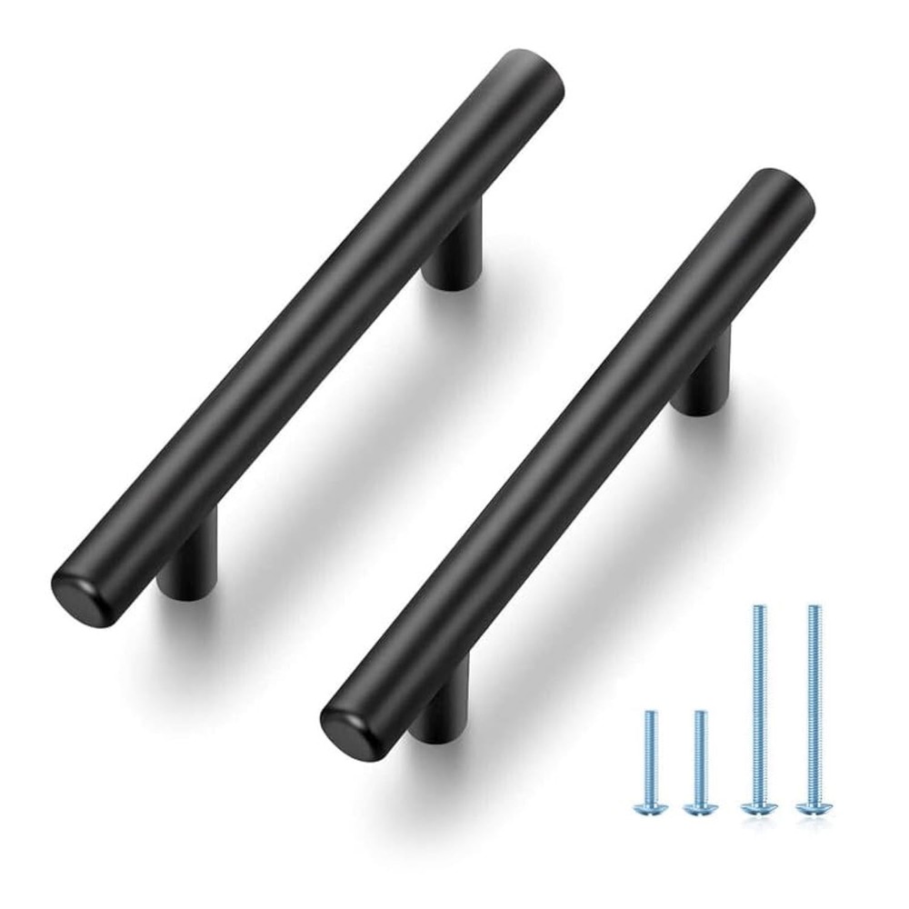 30 Pack 5 Inch Kitchen Cabinet Handles Matte Black Cabinet Pulls Black Drawer..